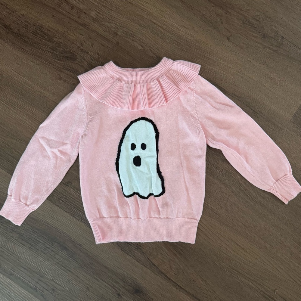 Little Stocking Co. Girlhood Ghost Sweater (2/3T)